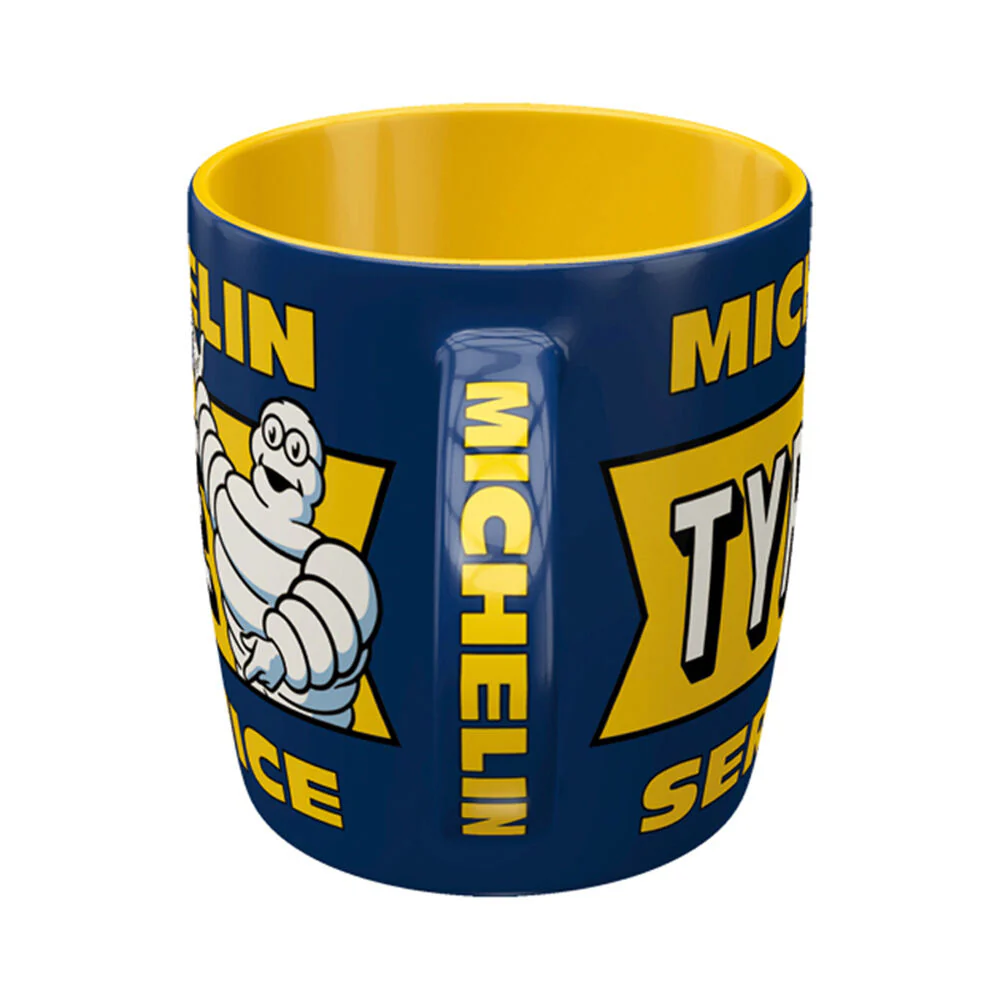 Nostalgic-Art Ceramic Mug Michelin Tyre Service Retro Look 9x9cm Blue - Image 3