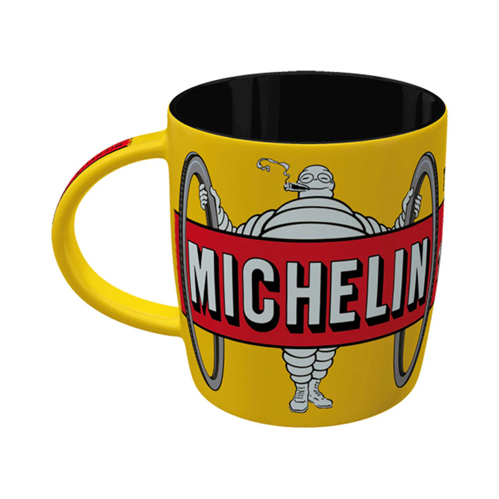 Nostalgic-Art Ceramic Mug Michelin Tyres Bibendum Retro Yellow 330ml Capacity - Image 4