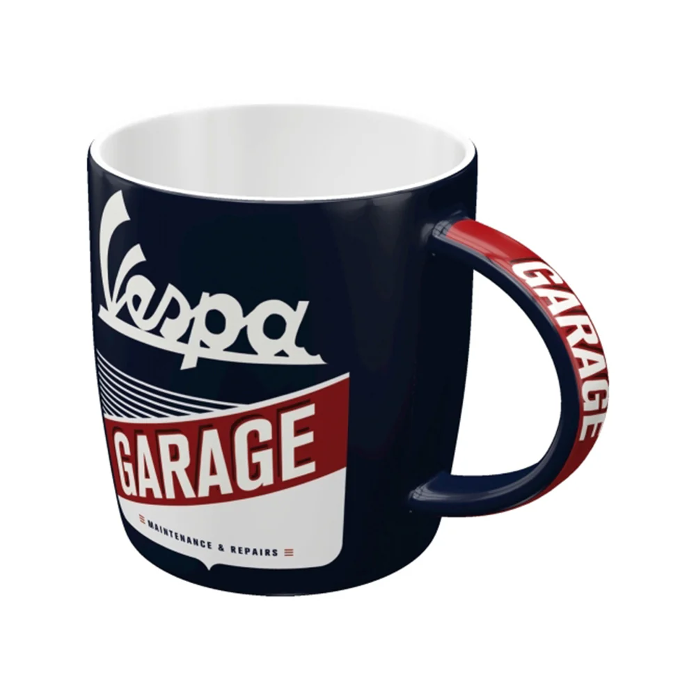 Nostalgic-Art Ceramic Mug Retro Vespa Garage Design Dishwasher Safe 330ml - Image 2