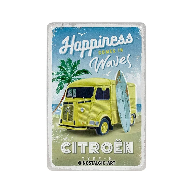 Nostalgic-Art Citroen H Van Hit The Waves 20x30cm Medium Metal Tin Sign Plaque - Image 2