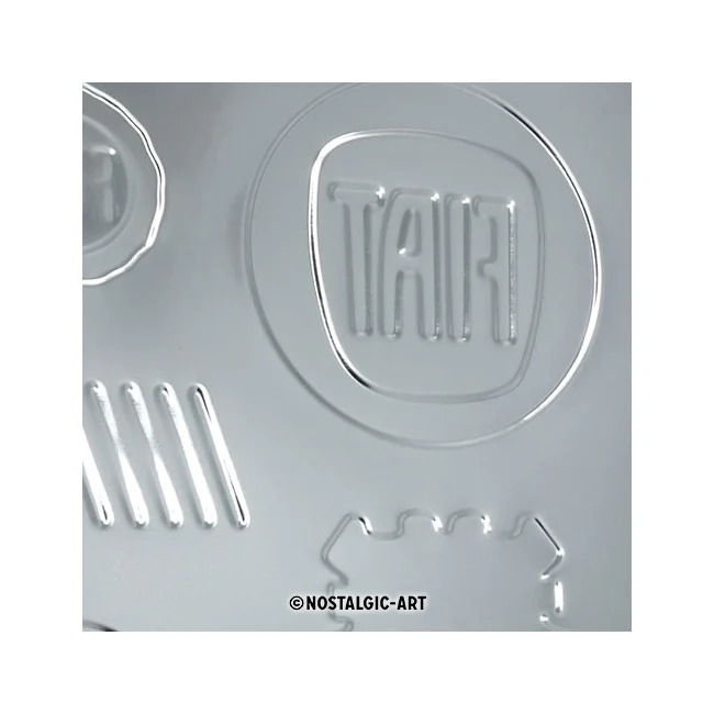 Nostalgic-Art Fiat Logo Evolution 30x40cm Large Metal Tin Sign Plaque - Image 5