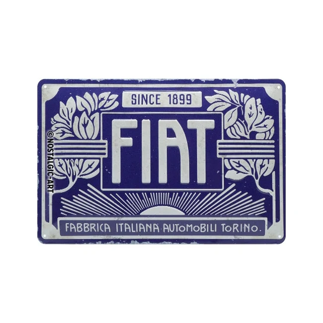 Nostalgic-Art Fiat Since 1899 20x30cm Medium Metal Tin Sign Plaque - Image 2