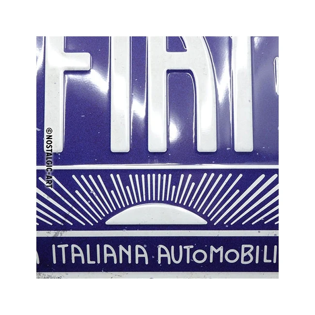 Nostalgic-Art Fiat Since 1899 20x30cm Medium Metal Tin Sign Plaque - Image 3