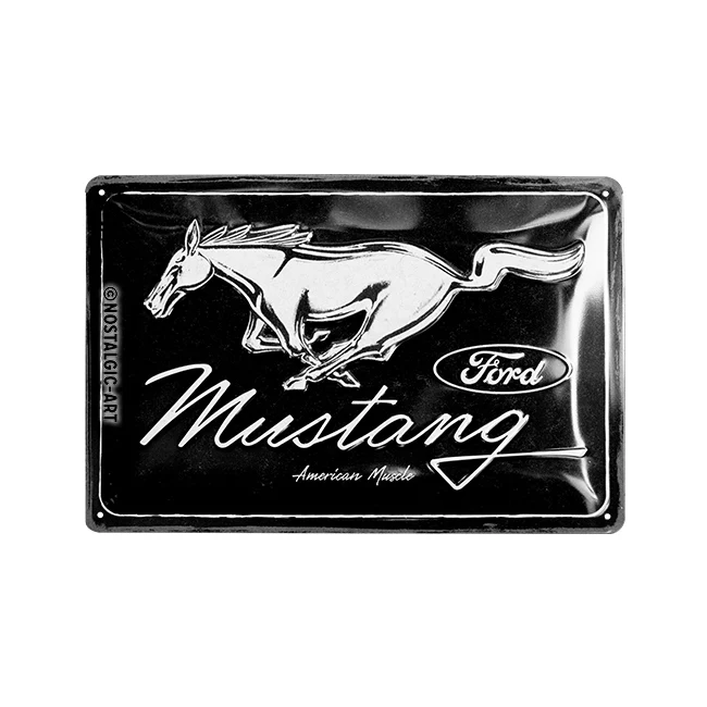 Nostalgic-Art Ford Mustang Horse Logo 20x30cm Medium Metal Tin Sign Plaque - Image 2