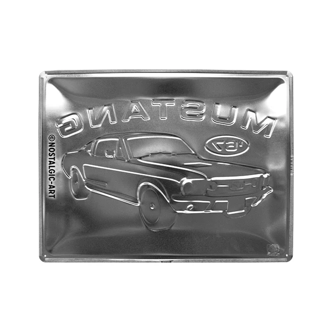 Nostalgic-Art Ford Mustang Red 1967 GT 30x40cm Large Metal Tin Sign Plaque - Image 4
