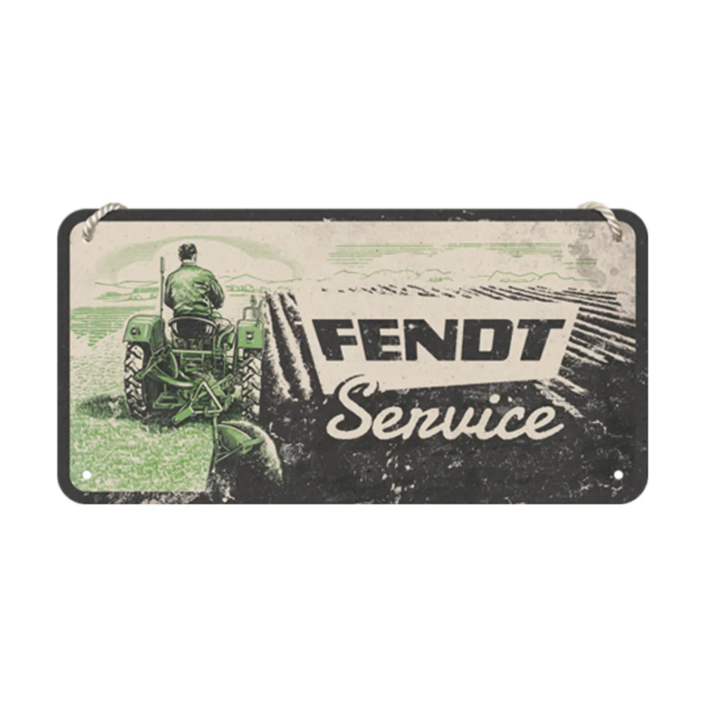 Nostalgic-Art Hanging Sign Fendt Field Service 20x10cm Steel Vintage Plaque - Image 2
