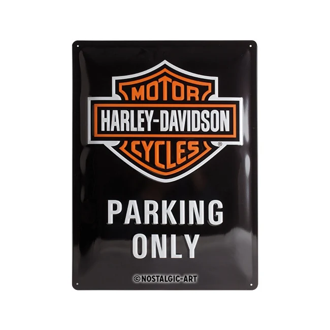 Nostalgic-Art Harley-Davidson Parking Only 30x40cm Large Metal Tin Sign Plaque - Image 2