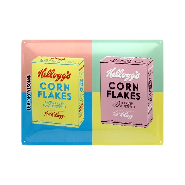 Nostalgic-Art Kellogg's Packaging Pop 30x40cm Large Metal Tin Sign Plaque - Image 2