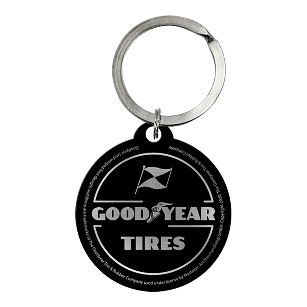 Nostalgic-Art Keyring Round Goodyear Wheel 7.5x4x0.3cm - Image 3