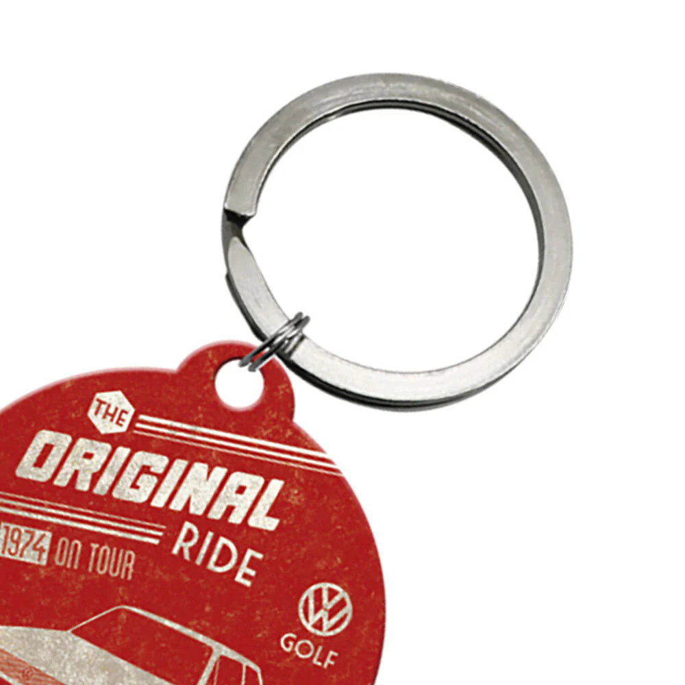 Nostalgic-Art Keyring Round VW Golf Original ride 7.5x4x0.3cm - Image 2