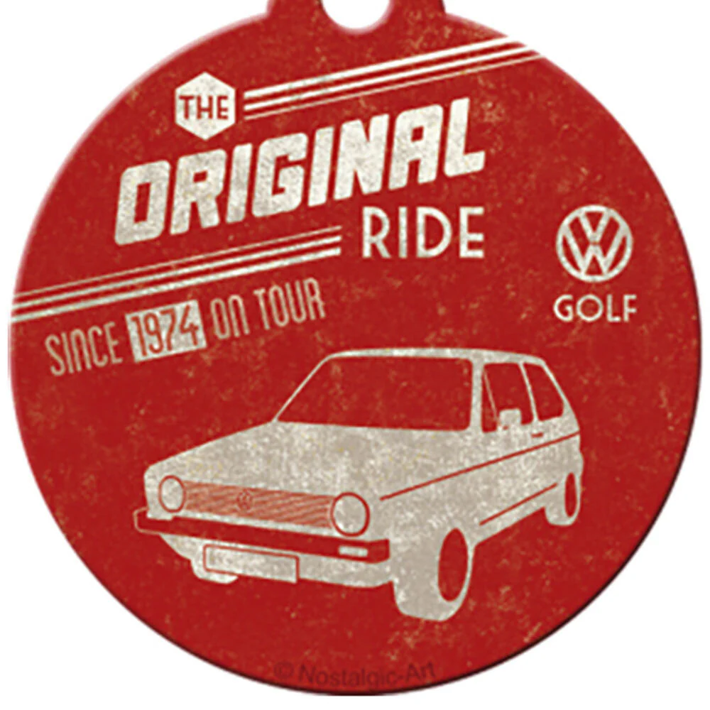 Nostalgic-Art Keyring Round VW Golf Original ride 7.5x4x0.3cm - Image 3