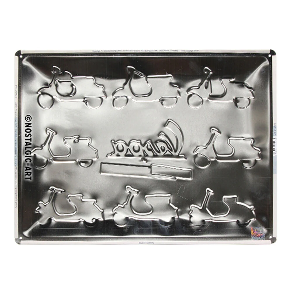 Nostalgic-Art Large Sign Plaque Vespa Model Chart 30x40cm - Image 2