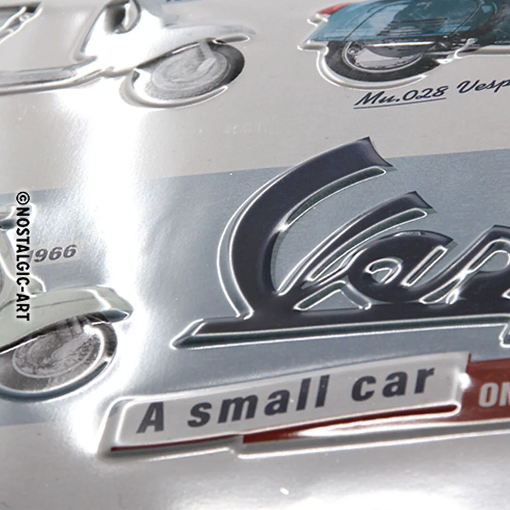 Nostalgic-Art Large Sign Plaque Vespa Model Chart 30x40cm - Image 3