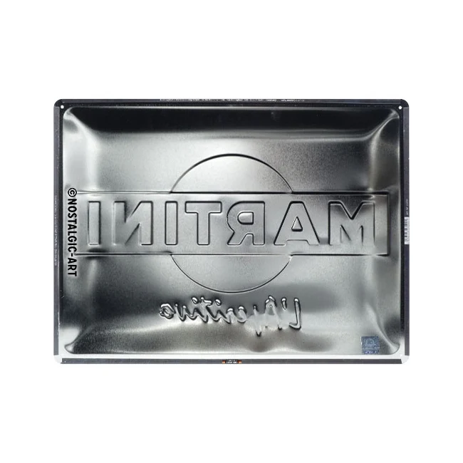 Nostalgic-Art Martini L'Aperitivo Racing Stripes 30x40cm Large Tin Sign Plaque - Image 4