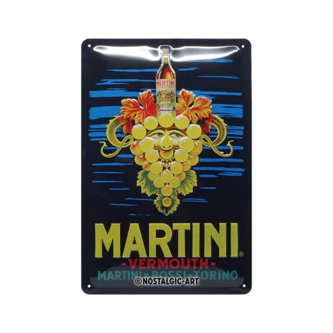 Nostalgic-Art Martini Vermouth Grapes 20x30cm Medium Metal Tin Sign Plaque - Image 2