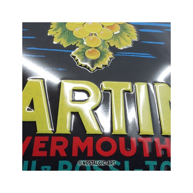 Nostalgic-Art Martini Vermouth Grapes 20x30cm Medium Metal Tin Sign Plaque - Image 3