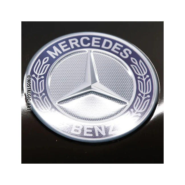 Nostalgic-Art Mercedes-Benz Logo Evolution 25x50cm Metal Long Sign Plaque - Image 2