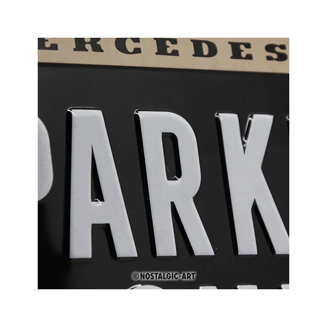 Nostalgic-Art Mercedes-Benz Parking Only 30x40cm Large Metal Tin Sign Plaque - Image 3