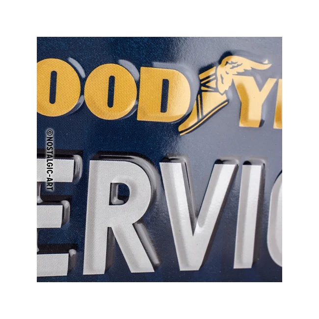 Nostalgic-Art Metal 10x20cm Hanging Sign Plaque Goodyear Service - Image 2