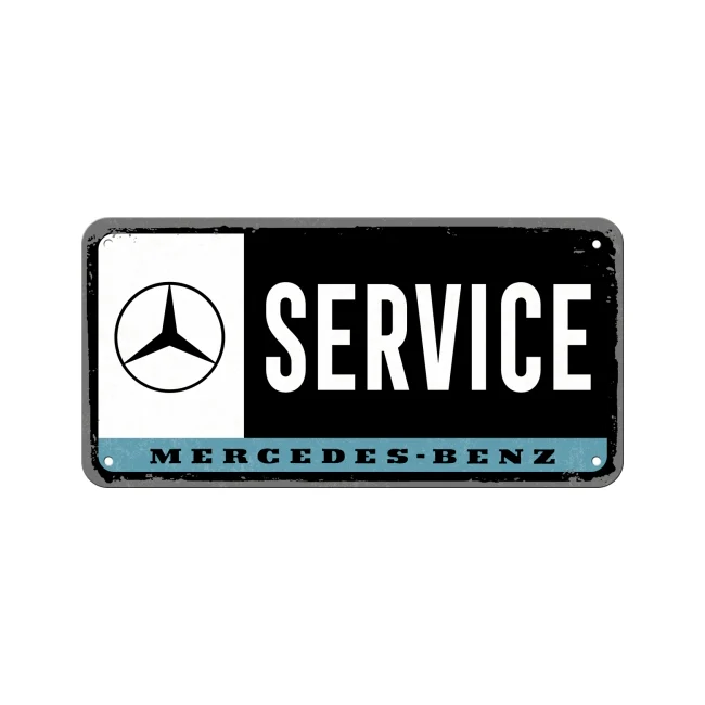 Nostalgic-Art Metal 10x20cm Hanging Sign Plaque Mercedes-Benz Service - Image 6