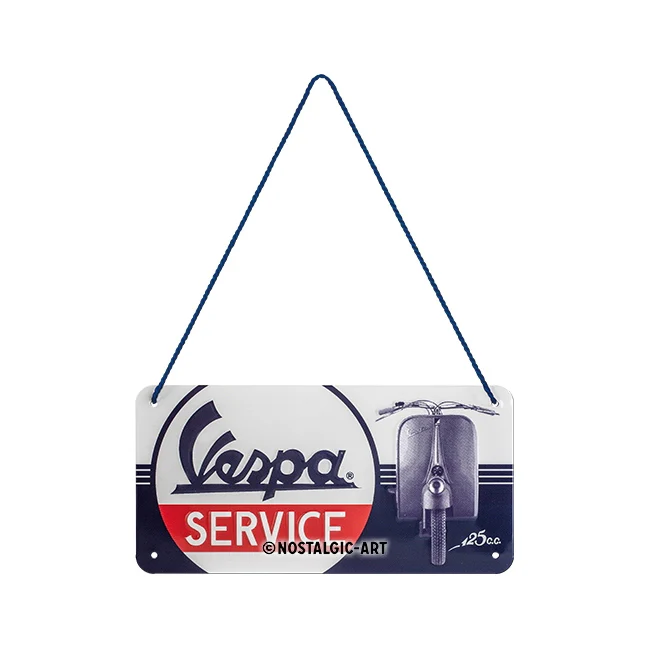 Nostalgic-Art Metal 10x20cm Hanging Sign Plaque Vespa Service - Image 3