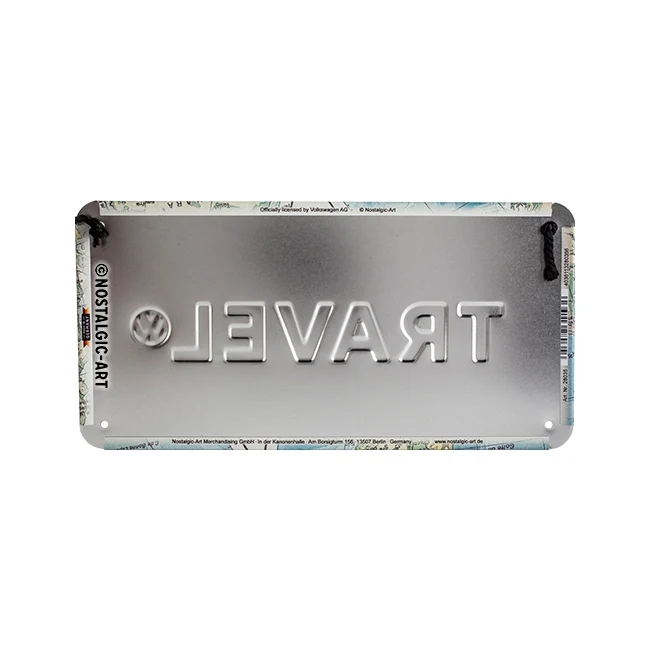 Nostalgic-Art Metal 10x20cm Hanging Sign Plaque VW Bulli Travel the World - Image 4