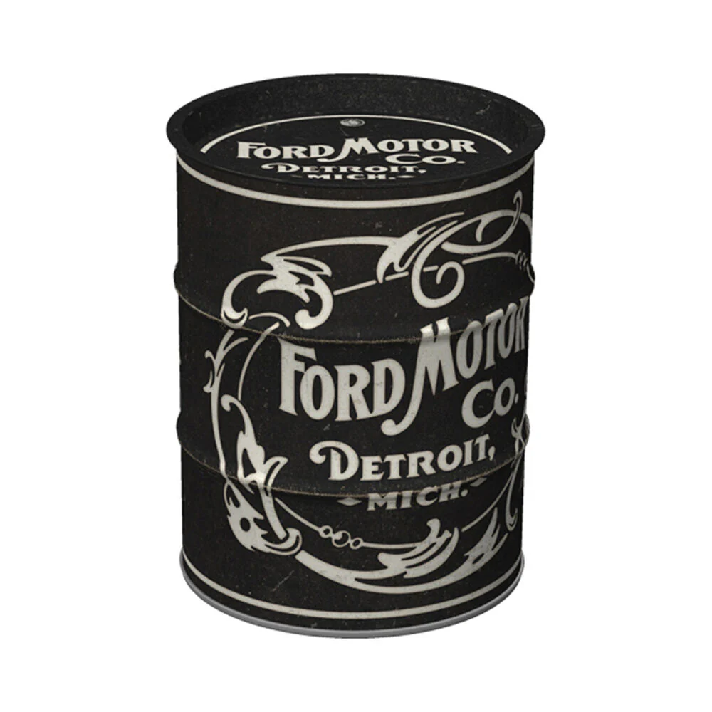 Nostalgic-Art Money Box Oil Barrel Ford - Vintage Logo 9.3x9.3x11.5cm - Image 3