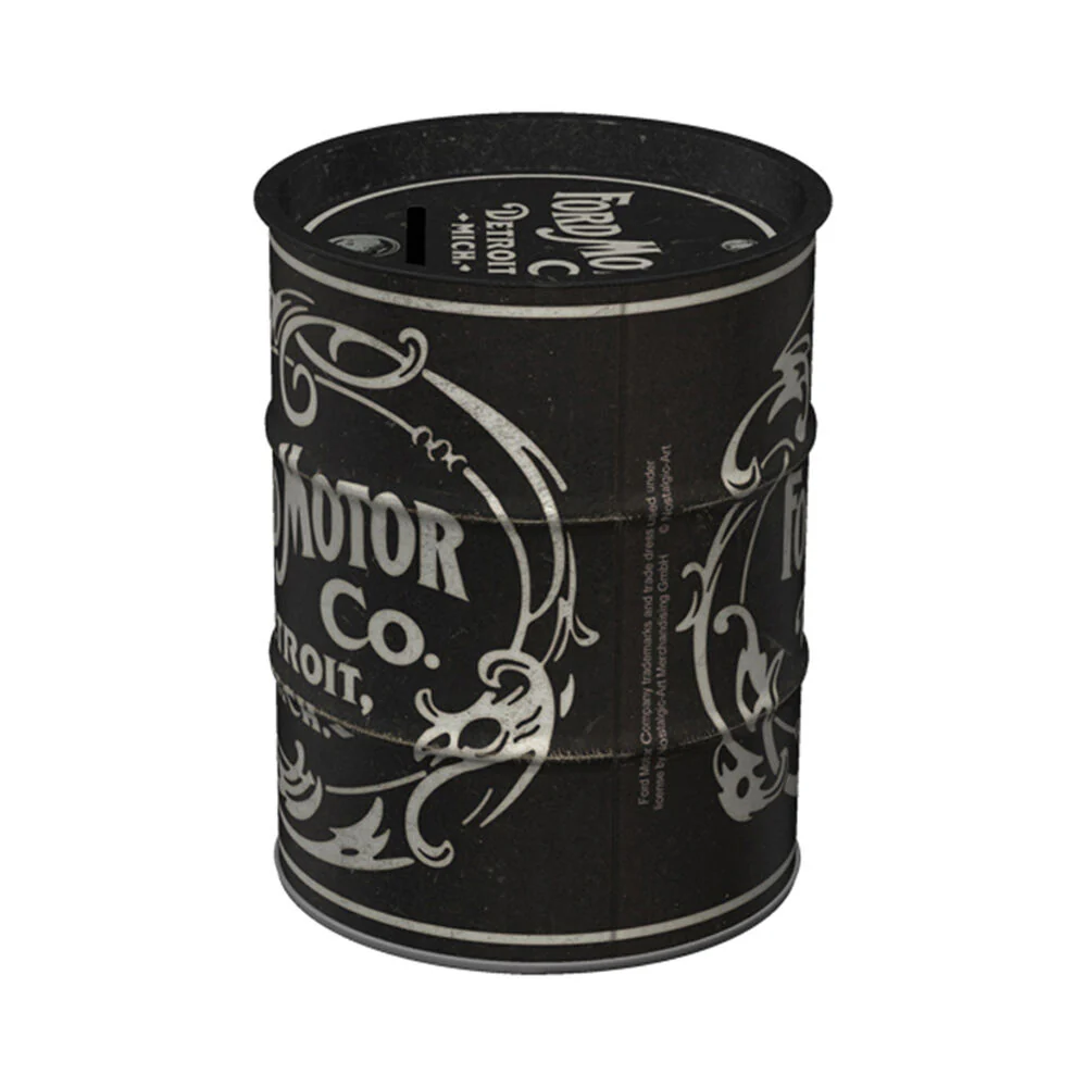 Nostalgic-Art Money Box Oil Barrel Ford - Vintage Logo 9.3x9.3x11.5cm - Image 5