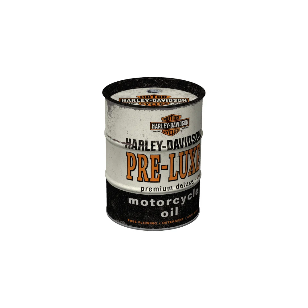 Nostalgic-Art Money Box Oil Barrel Harley-Davidson Pre-Luxe 9.3x9.3x11.5cm - Image 3