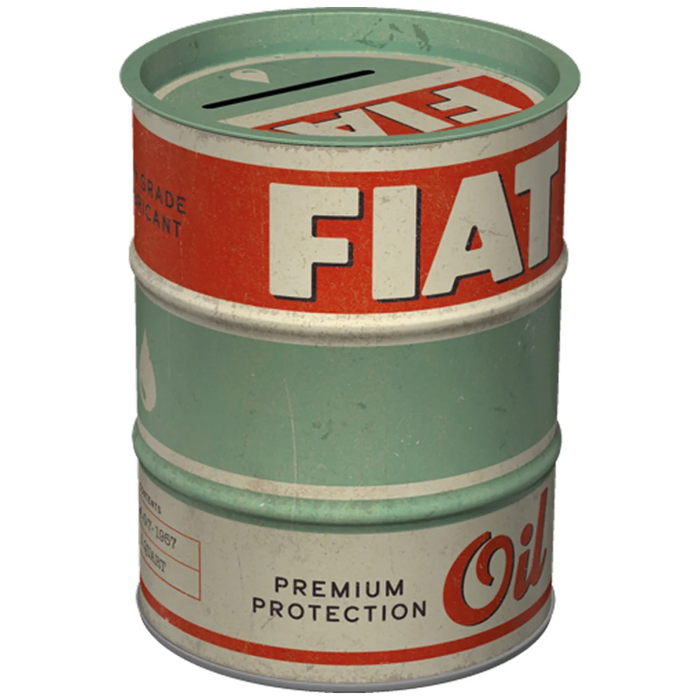 Nostalgic-Art Money Storage Box Oil Fiat Premium Protection 9.3x9.3x11.5cm - Image 2