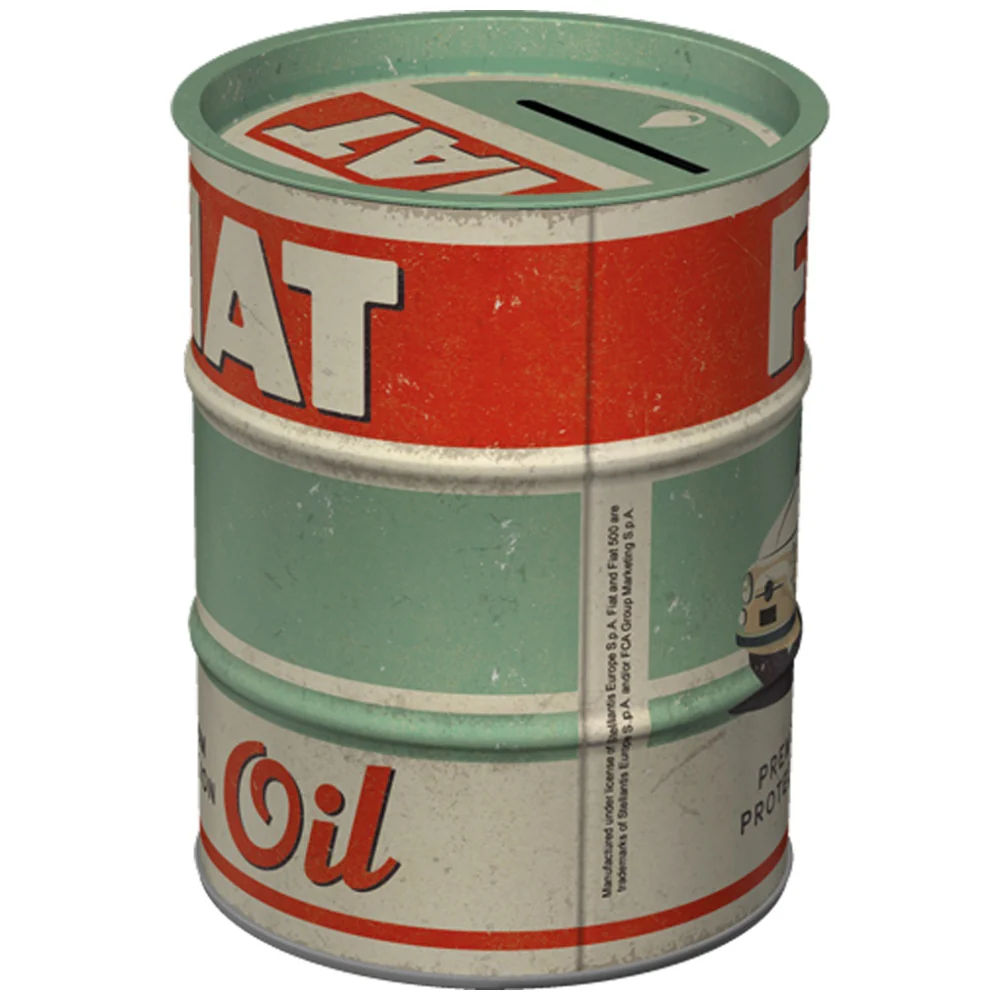 Nostalgic-Art Money Storage Box Oil Fiat Premium Protection 9.3x9.3x11.5cm - Image 4