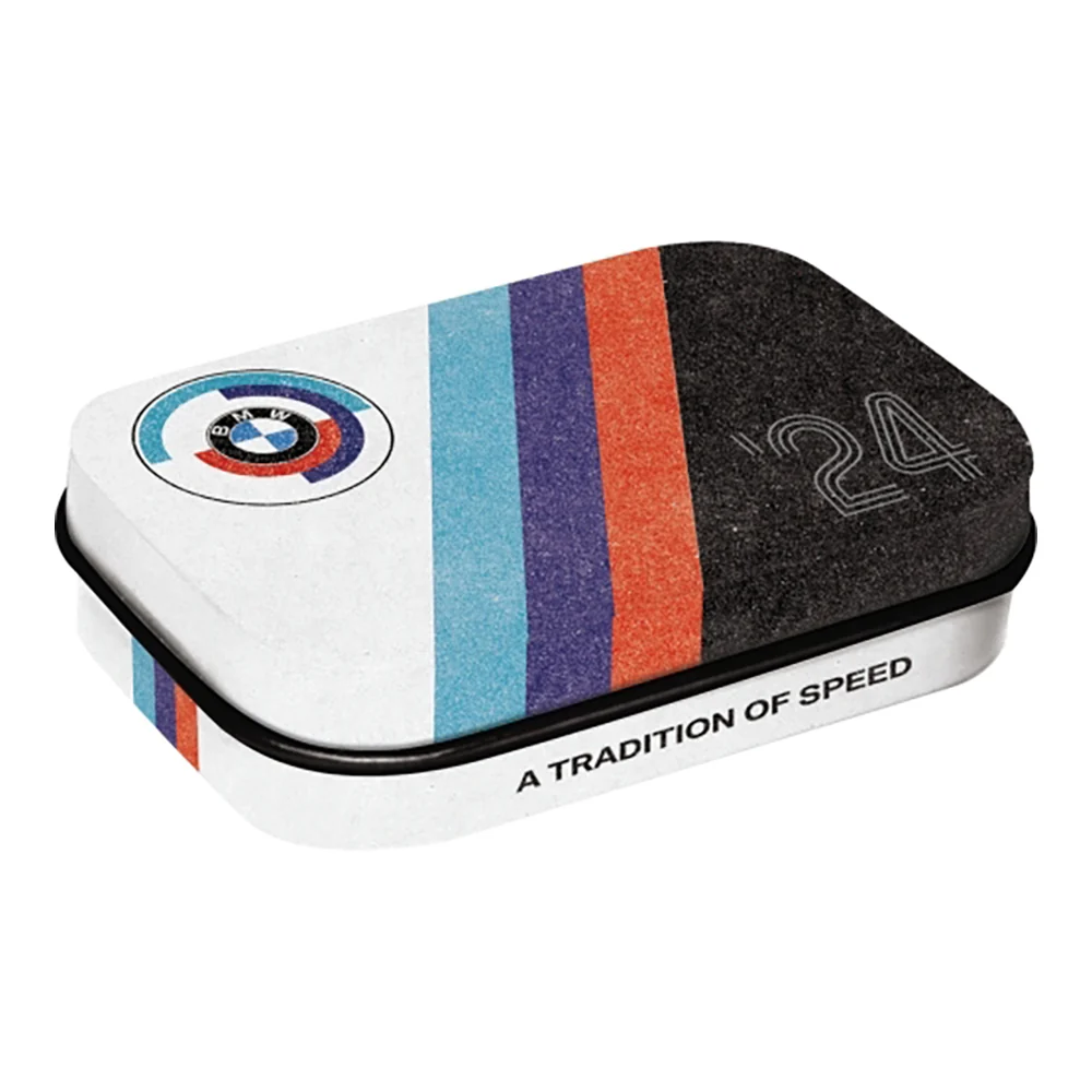 Nostalgic-Art Pocket Mint Box with Mints BMW Motorsport Tradition of Speed 4x6x2cm