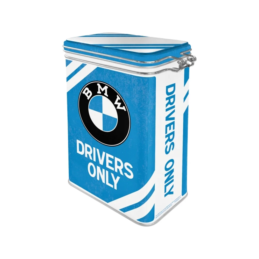 Nostalgic-Art Storage Clip Top Tin 1.3L 17.5cm BMW Drivers Only - Image 2