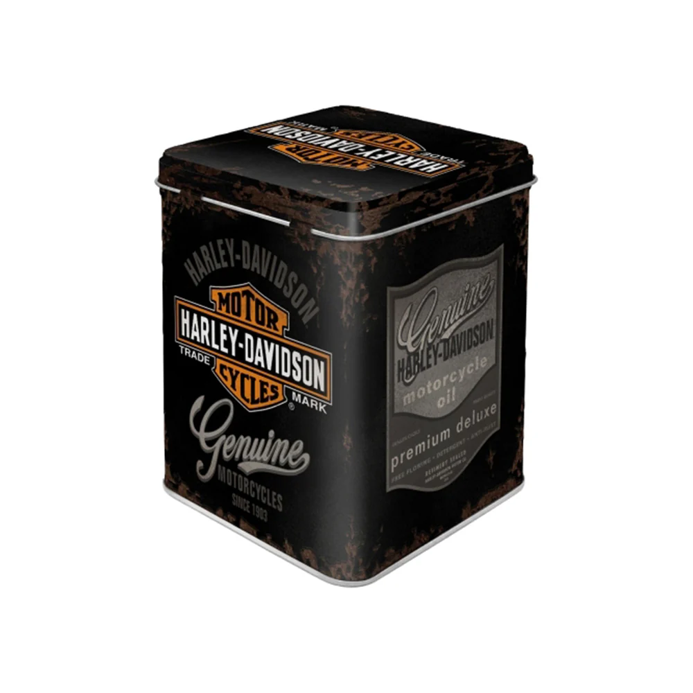 Nostalgic-Art Storage Tin 7.5x9.5cm Harley Davidson Genuine Container - Image 2