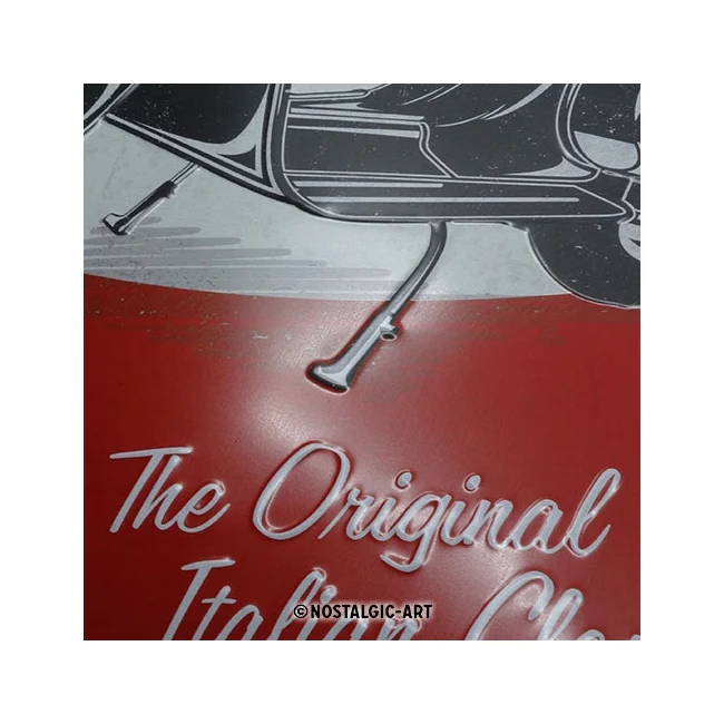 Nostalgic-Art Vespa The Italian Classic 40x60cm Metal XL Sign Plaque - Image 3