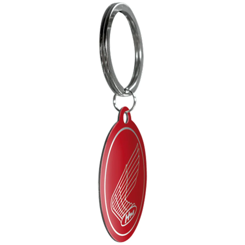 Nostalgic-Art Vintage/Retro Keyring Round Honda Logo 7.5x4x0.3cm (Red) - Image 2