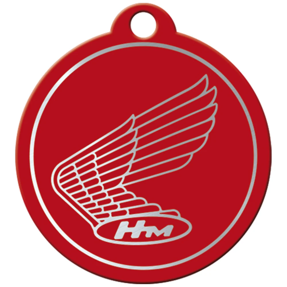 Nostalgic-Art Vintage/Retro Keyring Round Honda Logo 7.5x4x0.3cm (Red) - Image 4