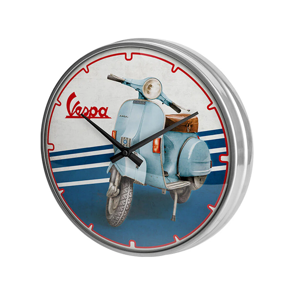 Nostalgic-Art Wall Clock Retro Vespa Design Metal Frame 30cm - Image 2