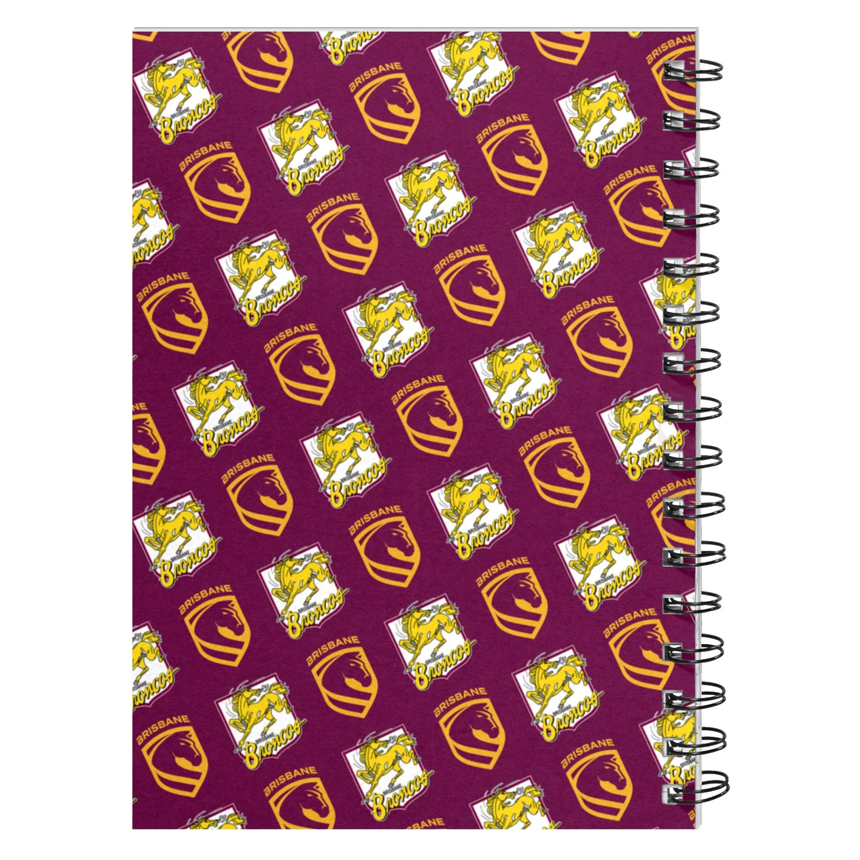 NRL - Brisbane Broncos Hardcover A5 Spiral Notebook - Image 2