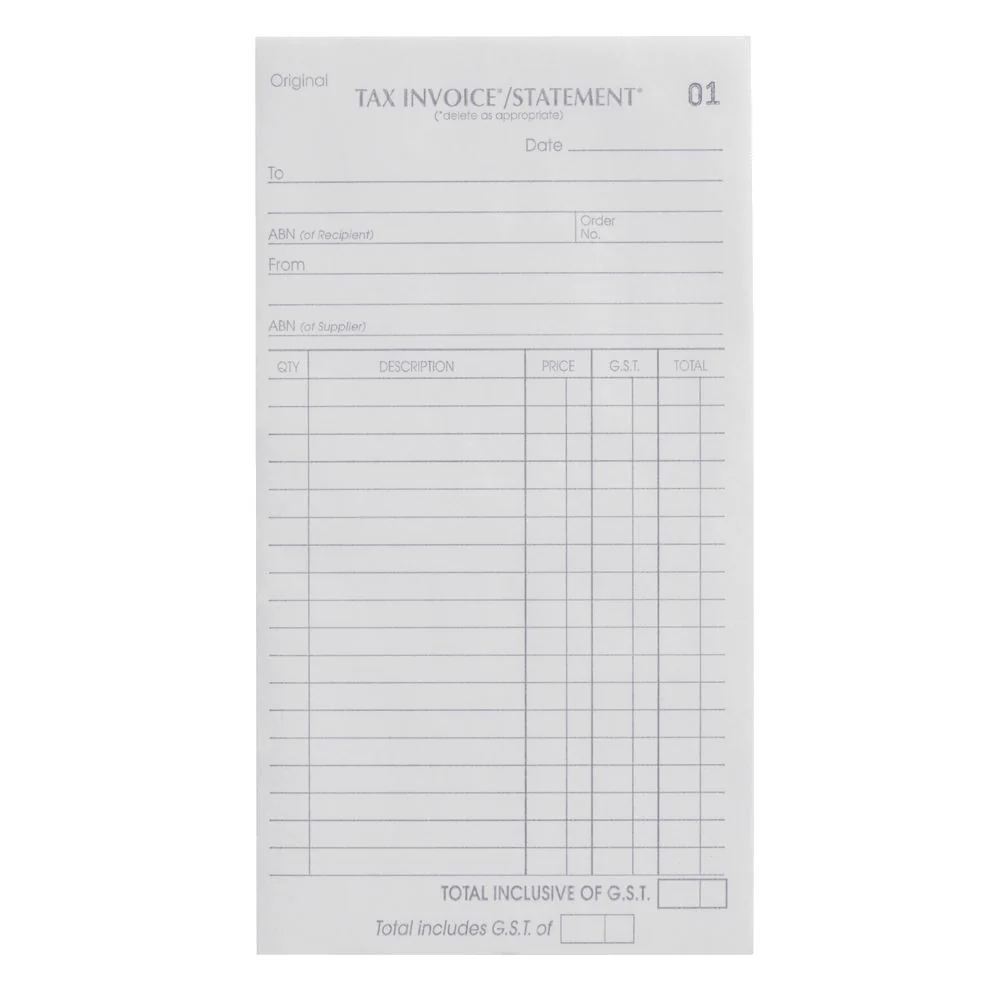 Olympic 10 Pack 624 Duplicate Tax Invoice & Statement Book Bulk - Image 2