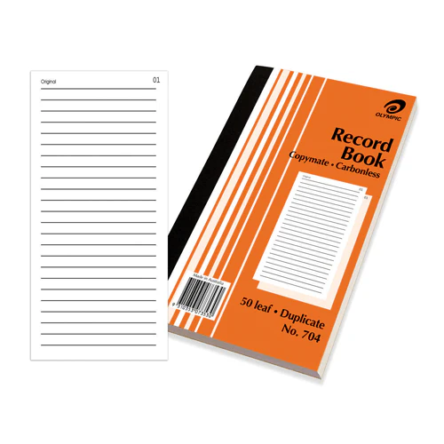Olympic 10 Pack 704 Duplicate Record Book Carbonless 50 Leaf Bulk - Image 2