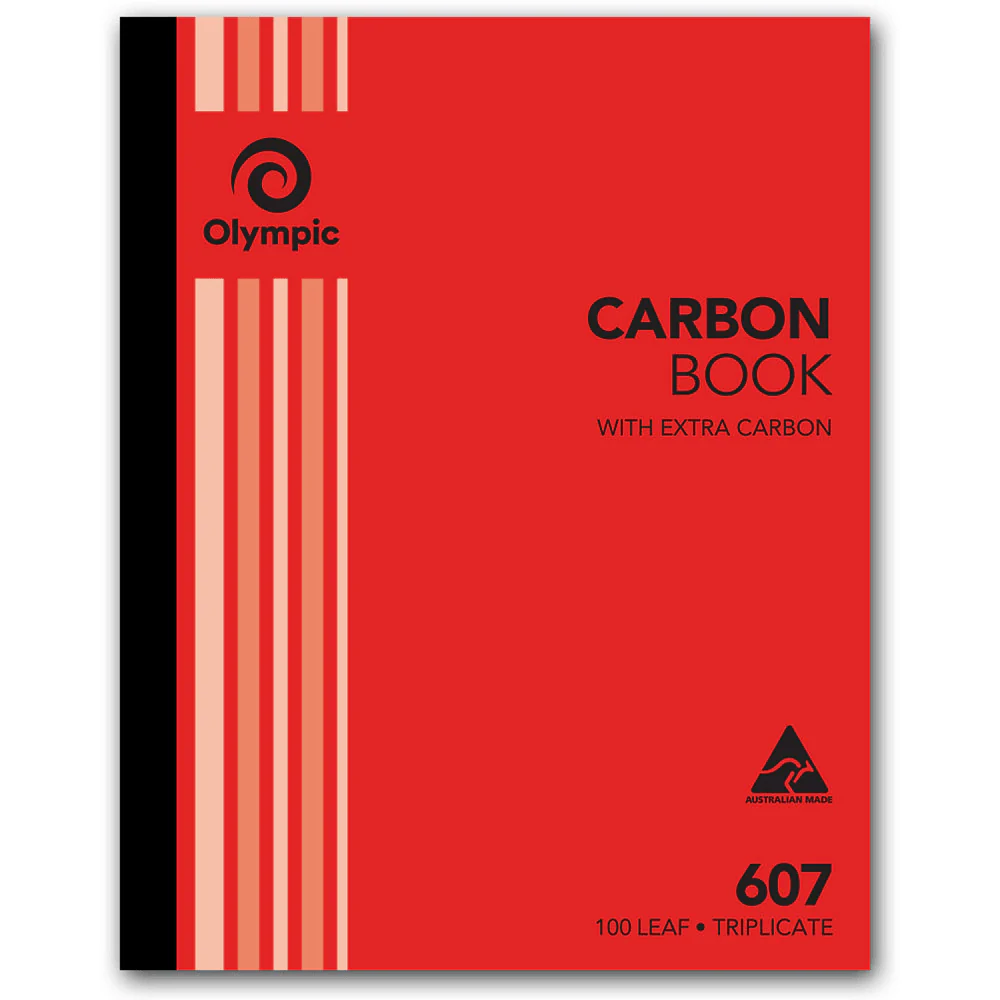 Olympic 5 Pack 607 Triplicate Carbon Book 100 Leaf Bulk - Image 2