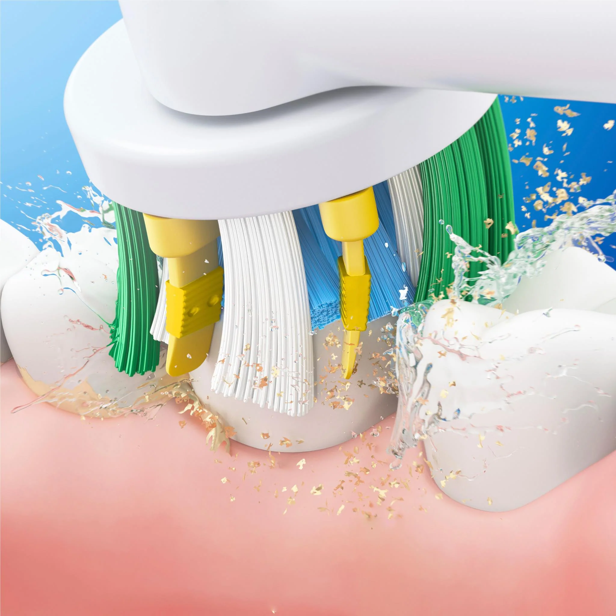 Oral B  Oral-B Floss Action Deep Clean Electric Toothbrush Replacement Brush Heads (4 Pack) - Image 7