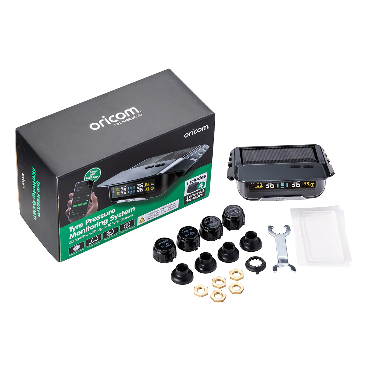 Oricom TPMS10-8E Tyre Pressure Monitoring System Including 8 External Sensors (with APP Functionality) - Image 3