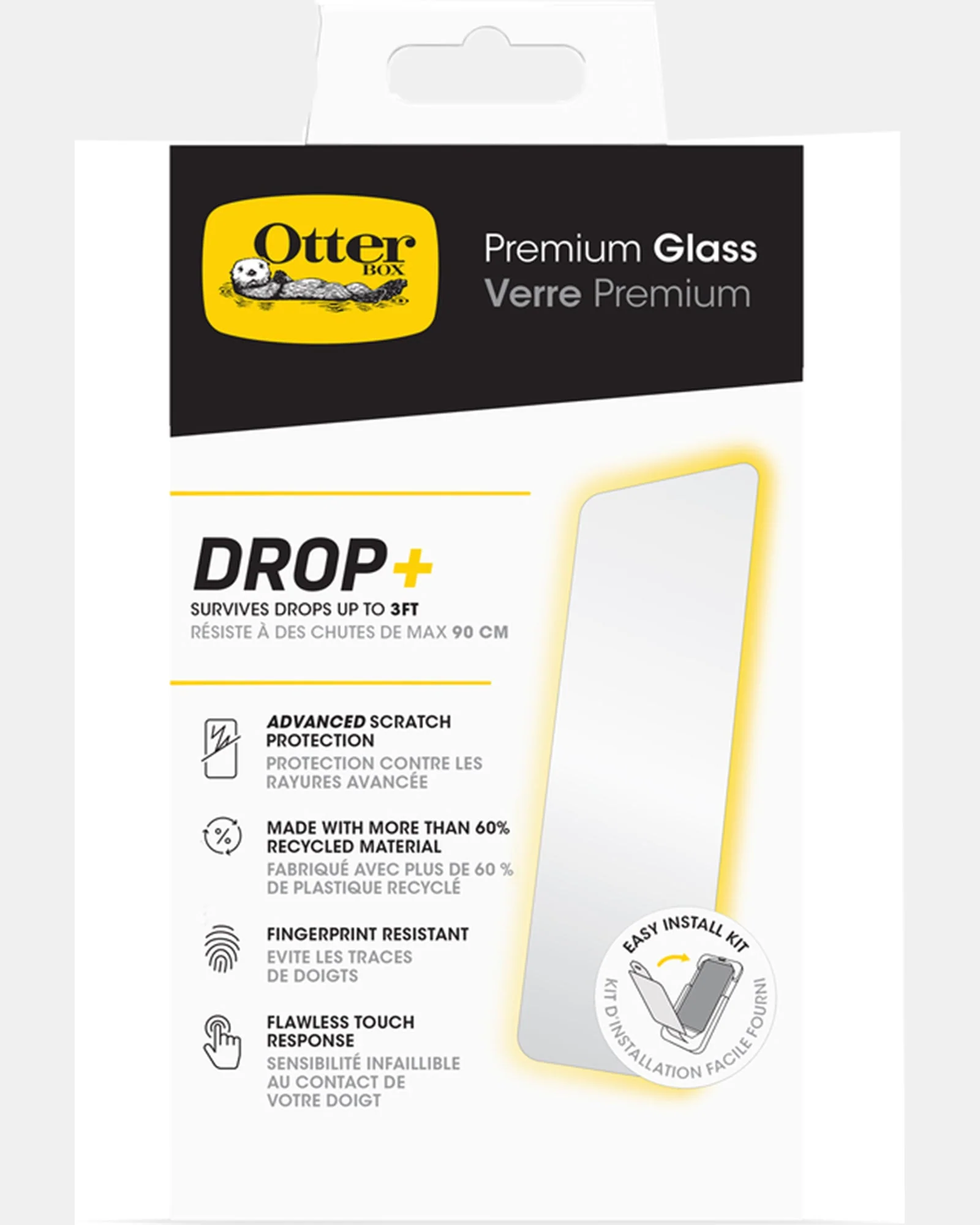 OtterBox Premium Glass Screen Protector for iPhone 16 Pro - Clear - Image 8