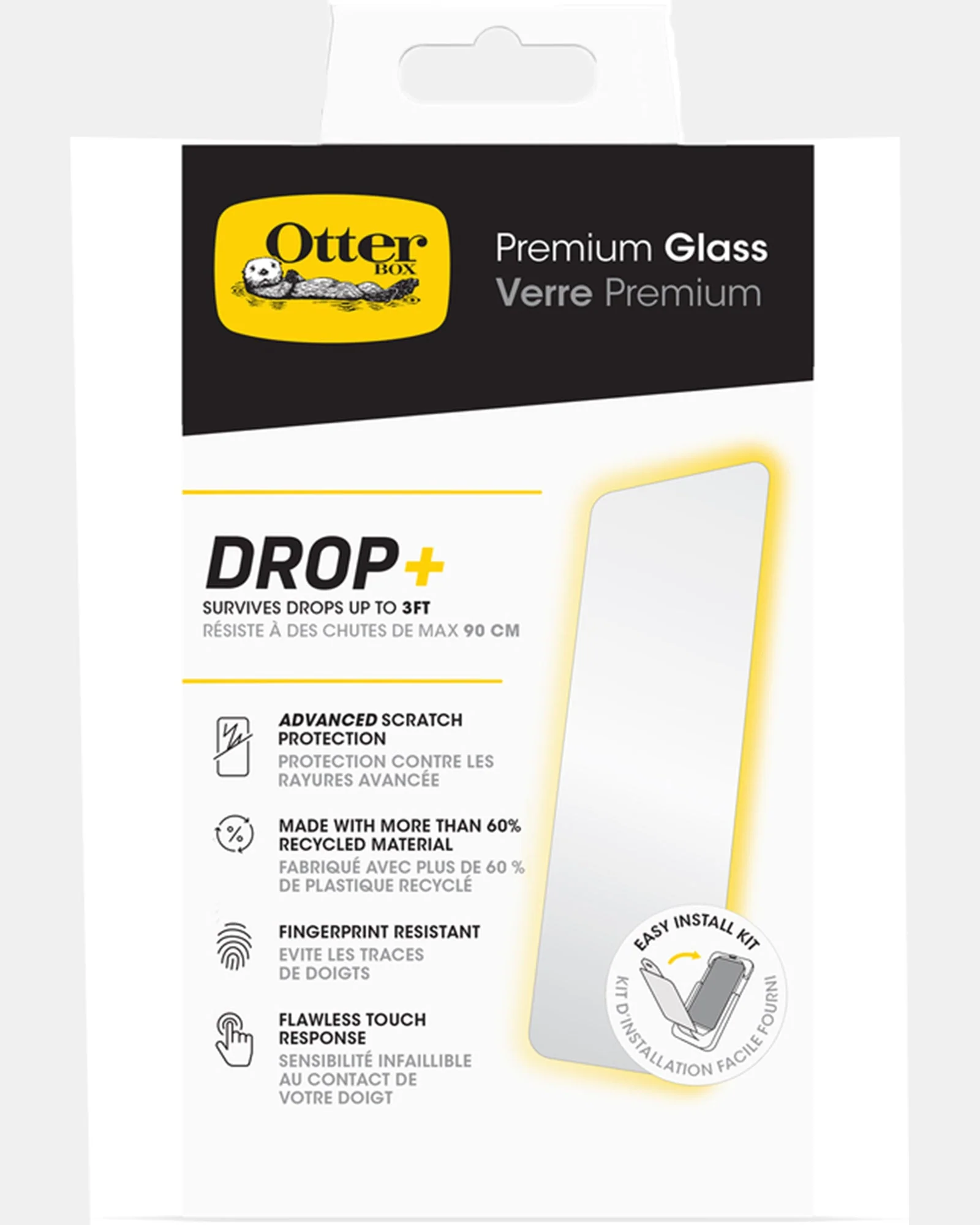 OtterBox Premium Glass Screen Protector for iPhone 16 Pro Max (Clear) - Image 8