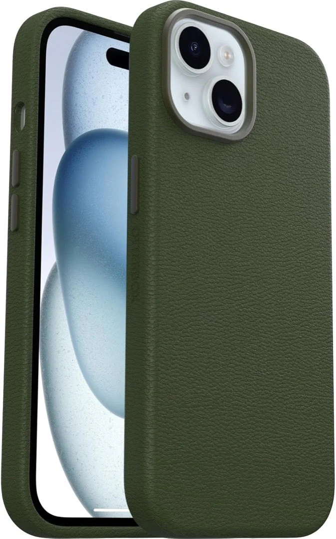 OtterBox Symmetry Cactus Leather Phone Case for iPhone 15/14/13 (Green) - Image 5