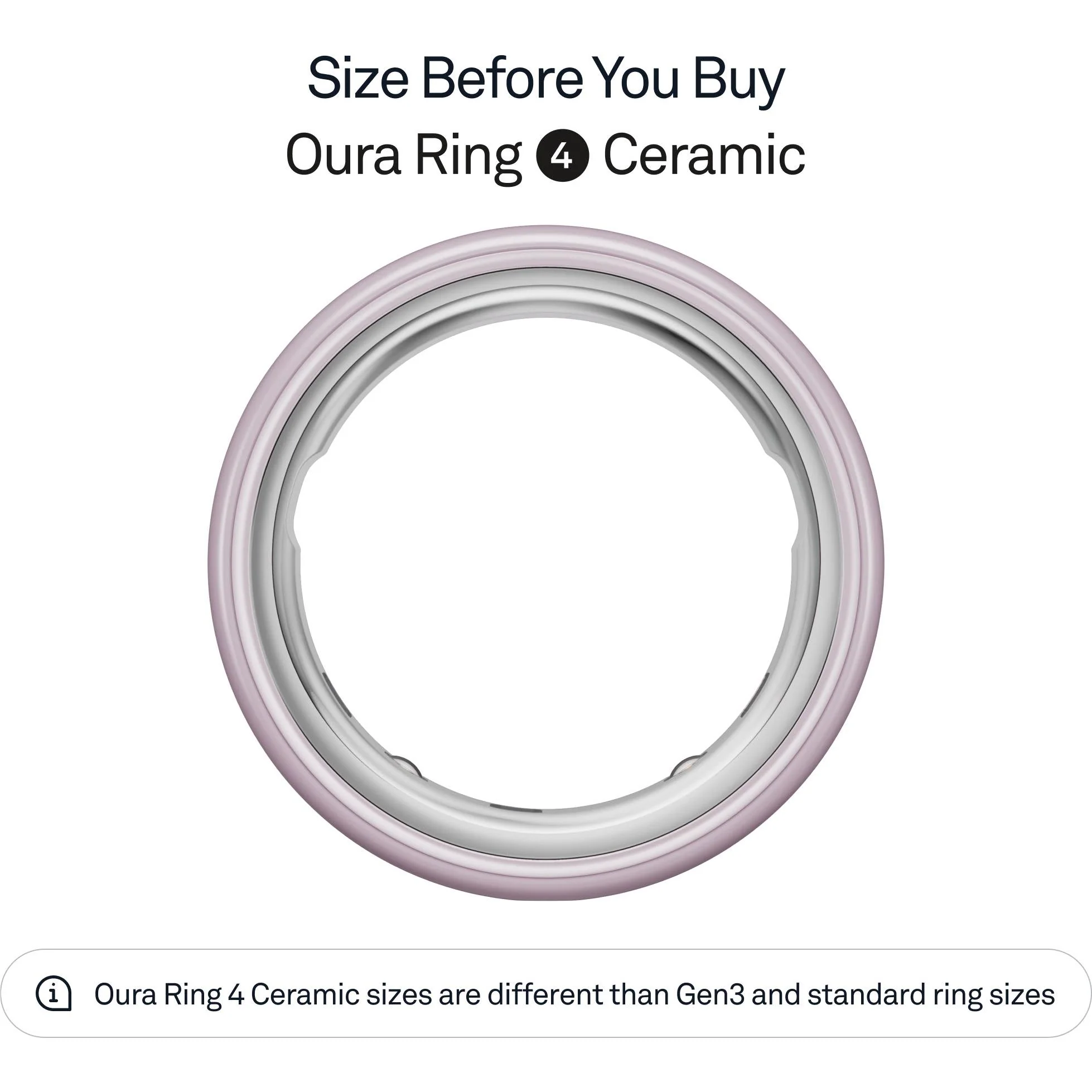Oura Ring 4 Ceramic [Size 14] (Petal) - Image 2