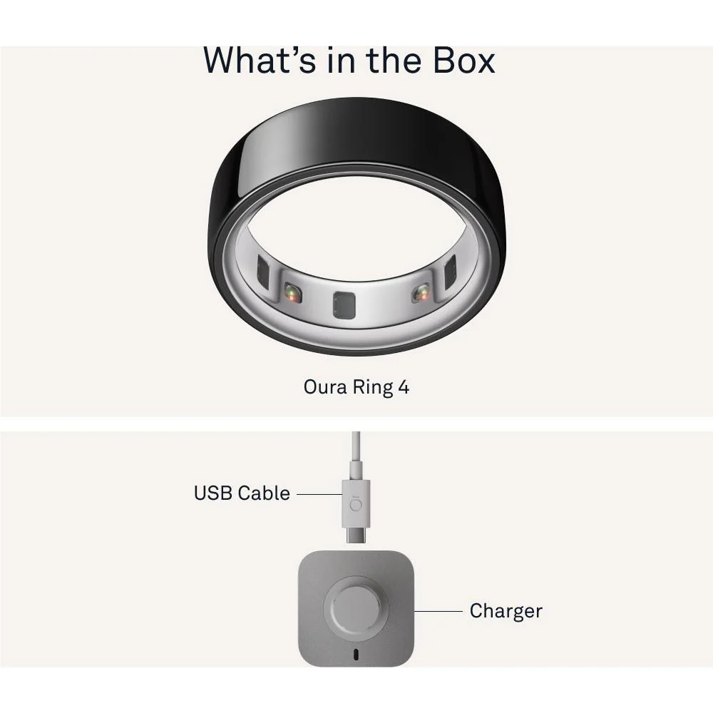 Oura Ring 4 [Size 11] (Black) - Image 9