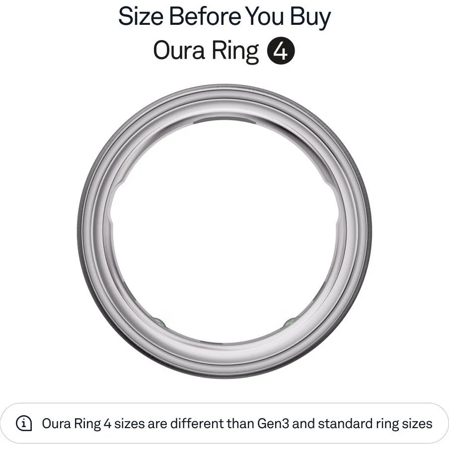 Oura Ring 4 [Size 13] (Brushed Silver) - Image 3
